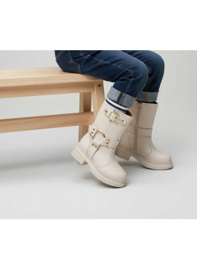 بوت أطفال جلد - Image 1